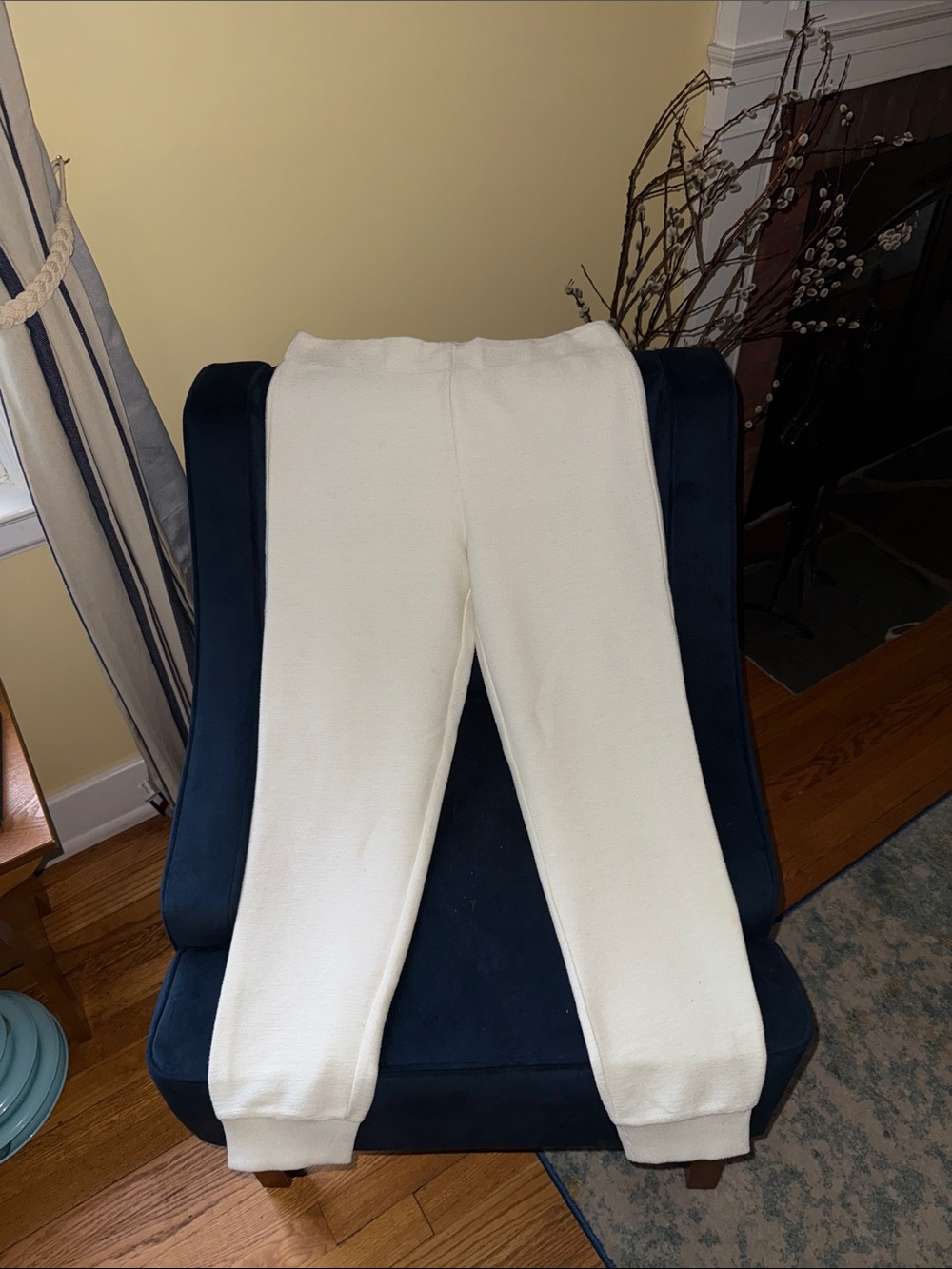 Max Studio Cream Track Pants